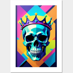 CROWN SKULL HOME DECOR Posters and Art